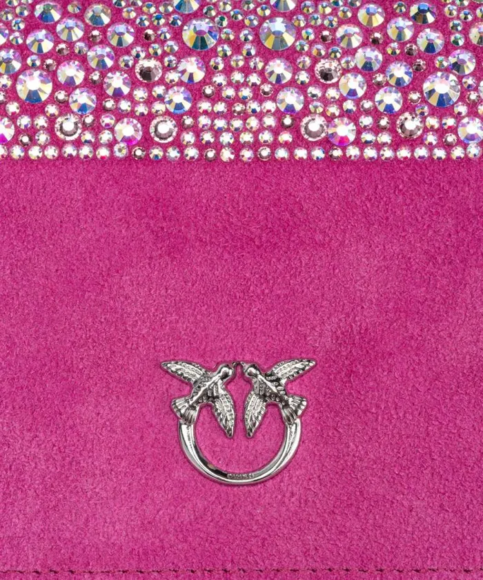Women Crossbody Bags Pinko PINKO Galleria Fullrhinestone Mini Love Bag Click Fuchsia Pinkshiny Nickel Women Crossbody Bags Pinko PINKO Galleria Fullrhinestone Mini Love Bag Click Fuchsia Pinkshiny Nickel