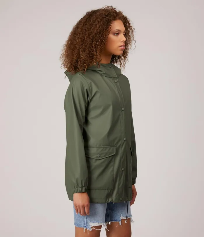 Women Demee WomenS Rain Jacket Olive Matt and Nat Raincoats