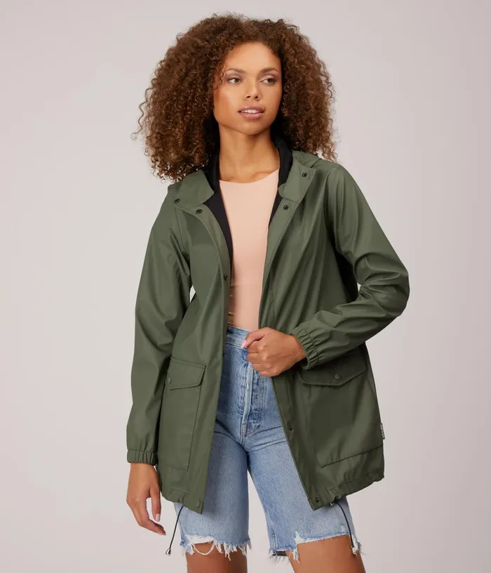 Women Demee WomenS Rain Jacket Olive Matt and Nat Raincoats
