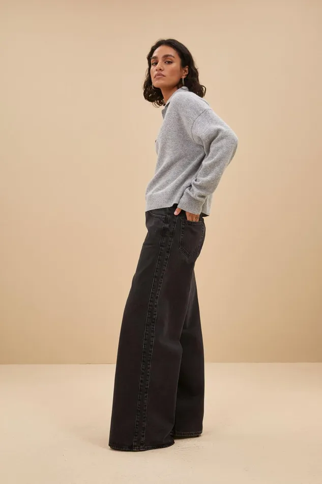 Women Dex Pullover Grey Melee Bybar Pullovers