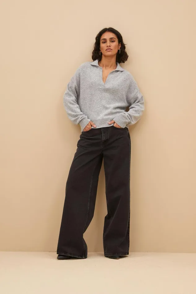 Women Dex Pullover Grey Melee Bybar Pullovers