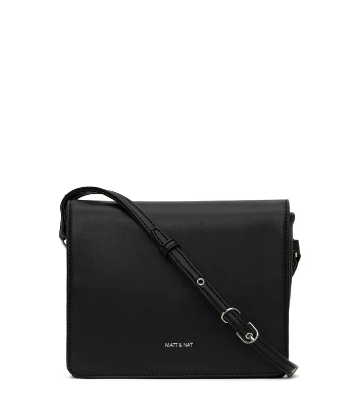 Women Dover Sm Vegan Crossbody Bag 8211 Loom Black Shiny Nickel Matt and Nat Crossbody Women Dover Sm Vegan Crossbody Bag 8211 Loom Black Shiny Nickel Matt and Nat Crossbody