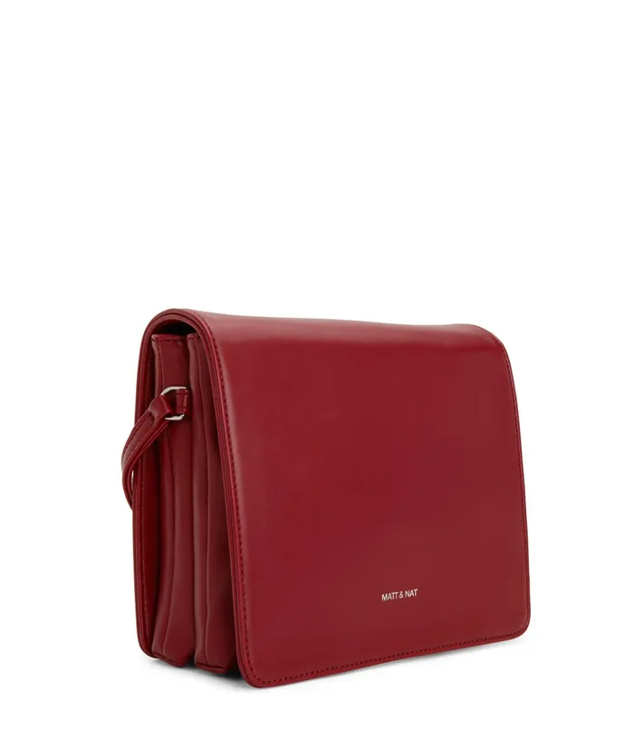Women Dover Sm Vegan Crossbody Bag 8211 Loom Plum Matt and Nat Crossbody