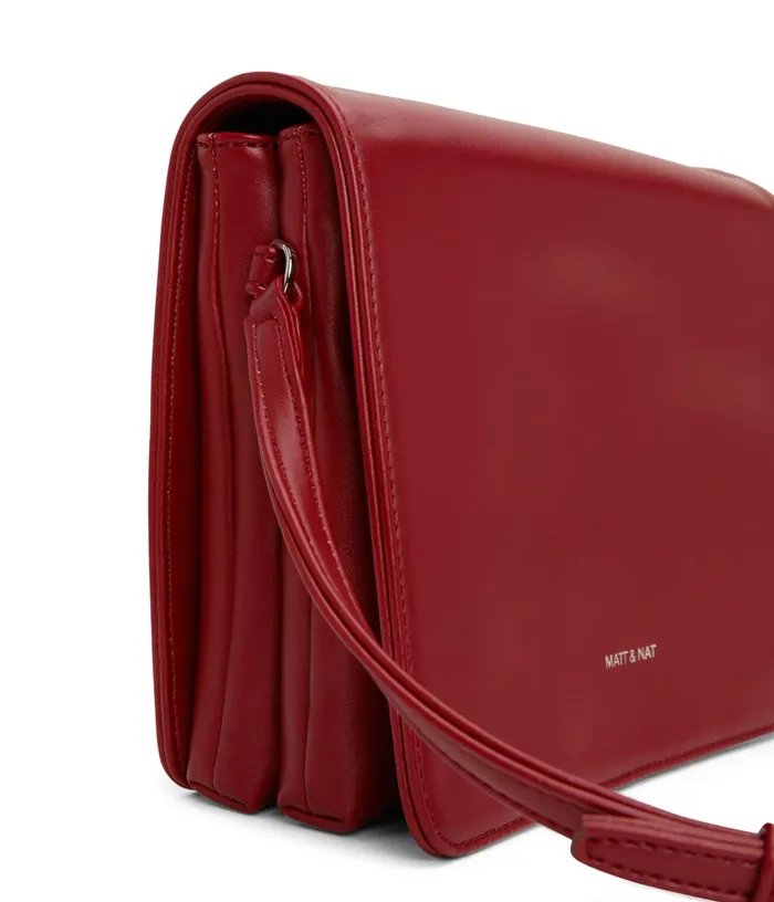 Women Dover Sm Vegan Crossbody Bag 8211 Loom Plum Matt and Nat Crossbody