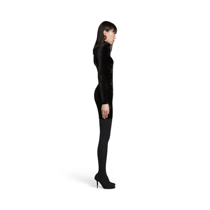 Women Dresses and Skirts Balenciaga Turtleneck Dress In Black