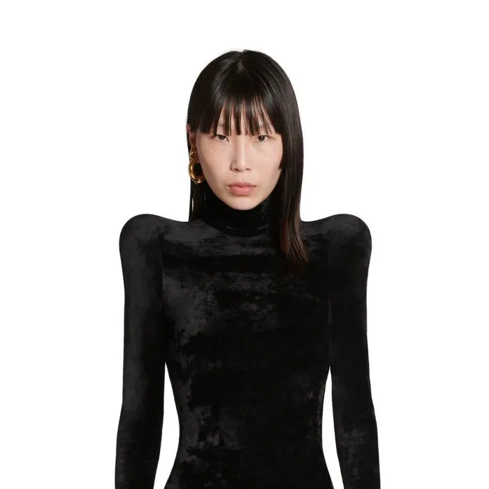 Women Dresses and Skirts Balenciaga Turtleneck Dress In Black
