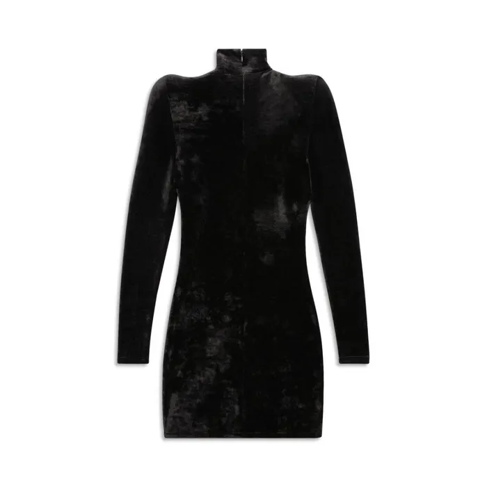 Women Dresses and Skirts Balenciaga Turtleneck Dress In Black