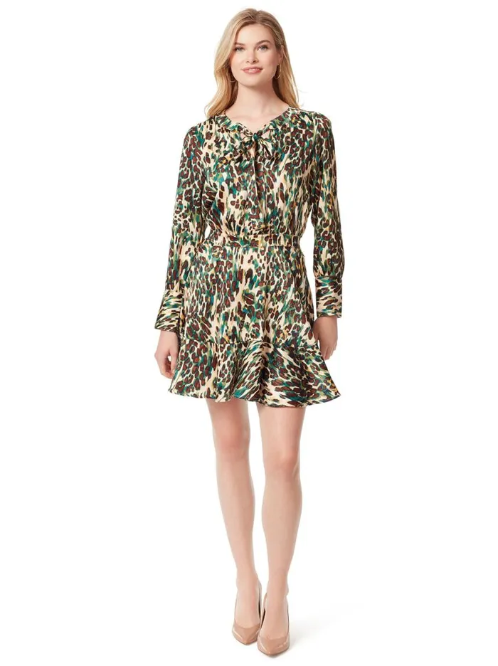 Women Dresses Jessica Simpson Davina Dress In Cheetah Ferns
