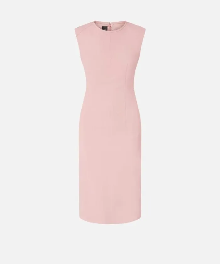 Women Dresses Pinko Sleeveless Technical Cady Midi Dress Zephyr Pink