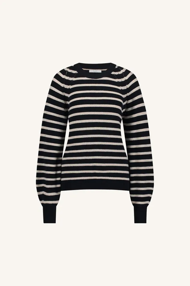 Women Duccio Stripe Pullover Midnight Bybar Pullovers Women Duccio Stripe Pullover Midnight Bybar Pullovers