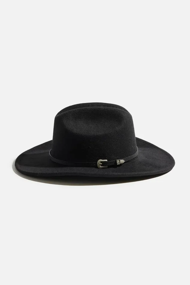 Women Dynamite Caps and Hats PinBuckle Cowboy Hat Black