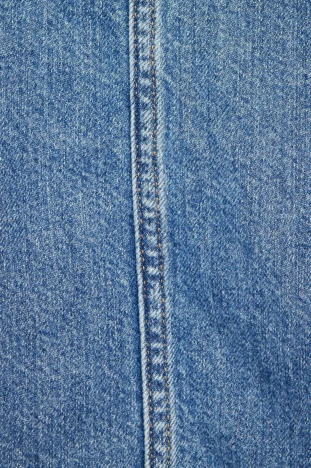 Women Dynamite Jeans and Denim Buttoned Denim Shirt Blue