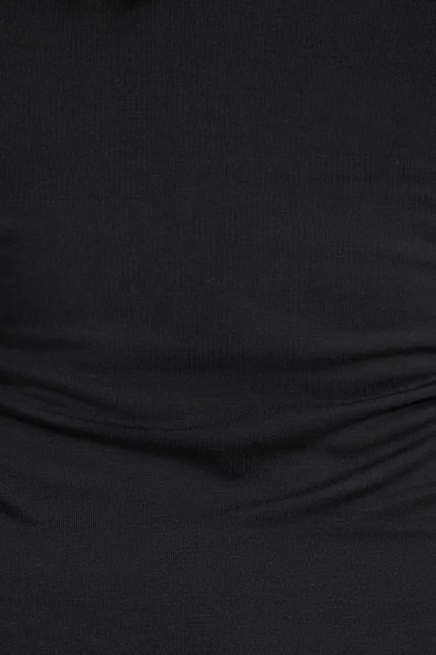 Women Dynamite Tops Kyla Jersey Long Sleeve T Shirt Black