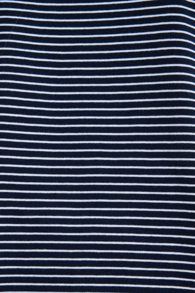Women Dynamite Tops Striped Long Sleeve TShirt Blue