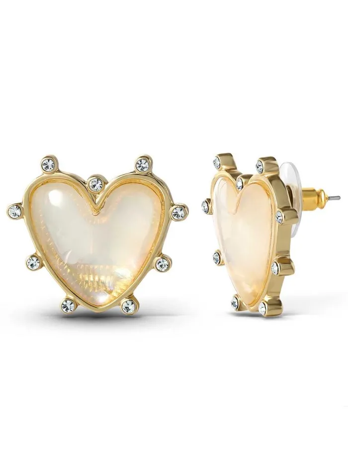 Women Earrings Jessica Simpson Heart Stud Earrings