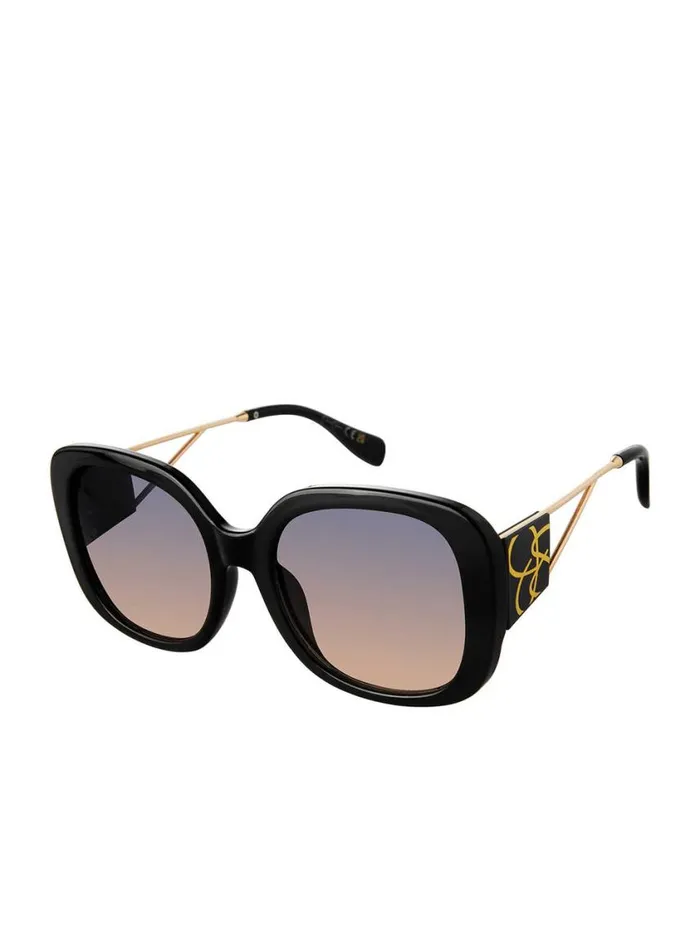 Women Earrings Jessica Simpson Oversized Oval Sunglasses In Black