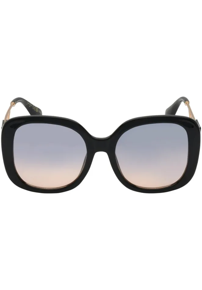 Women Earrings Jessica Simpson Oversized Oval Sunglasses In Black