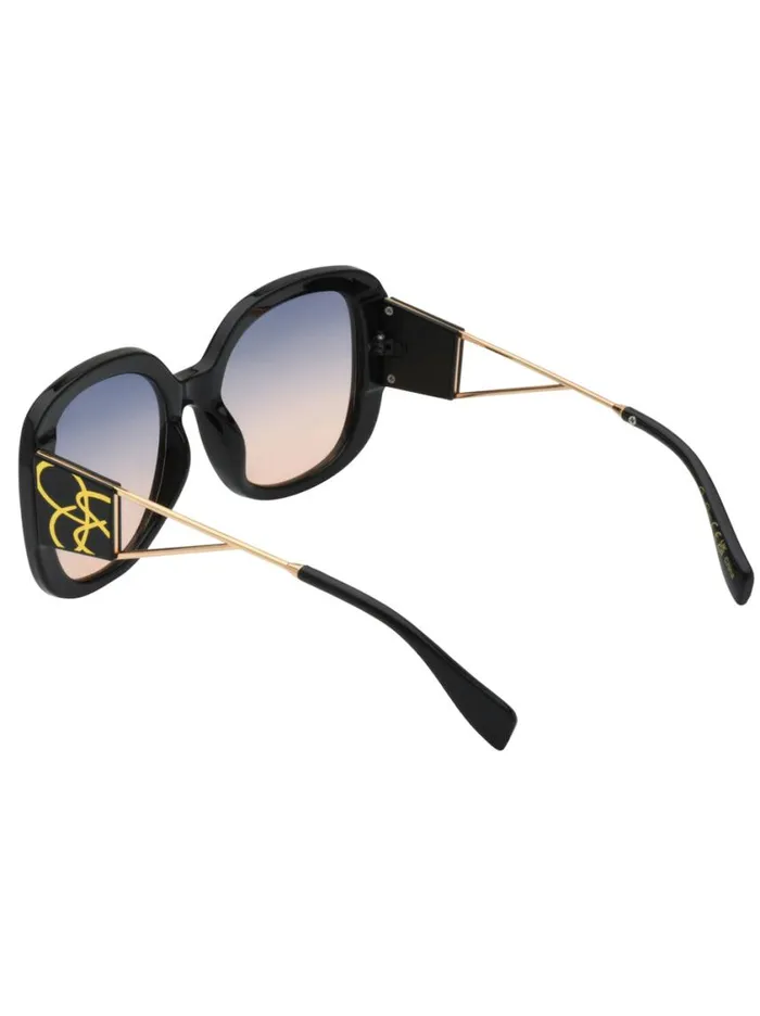 Women Earrings Jessica Simpson Oversized Oval Sunglasses In Black