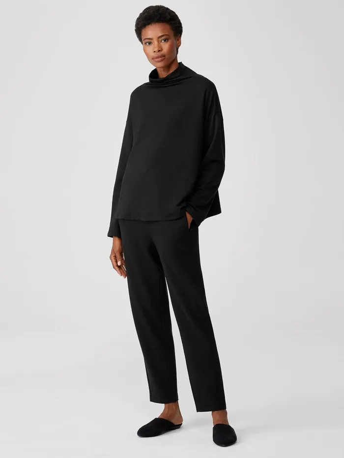 Women Eileen Fisher Pants Shorts and Jumpsuits Cozy Brushed Terry Hug Slouchy Pant Black Women Eileen Fisher Pants Shorts and Jumpsuits Cozy Brushed Terry Hug Slouchy Pant Black
