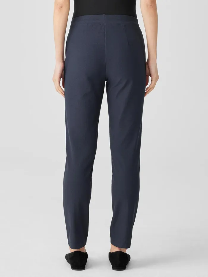 Women Eileen Fisher Pants Shorts and Jumpsuits Washable Stretch Crepe Pant Ocean