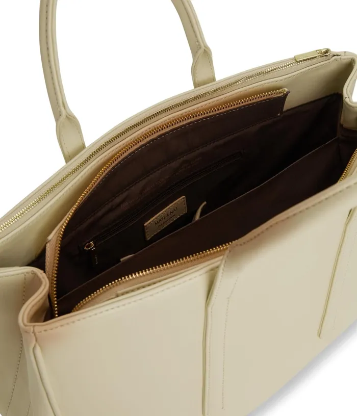 Women Evelin Vegan Satchel 8211 Loom Tapioca Matt and Nat Satchels