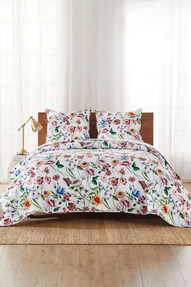 Women FISKA EURO SHAM White Johnny Was Bedding