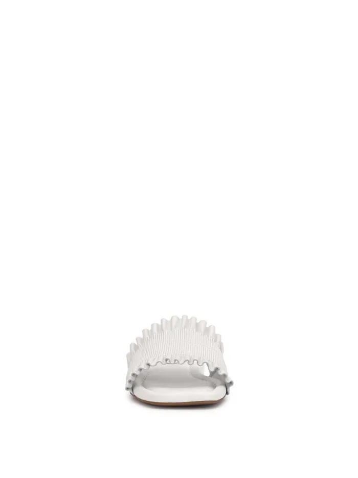 Women Flats Jessica Simpson Camessa Smocked Sandal In White