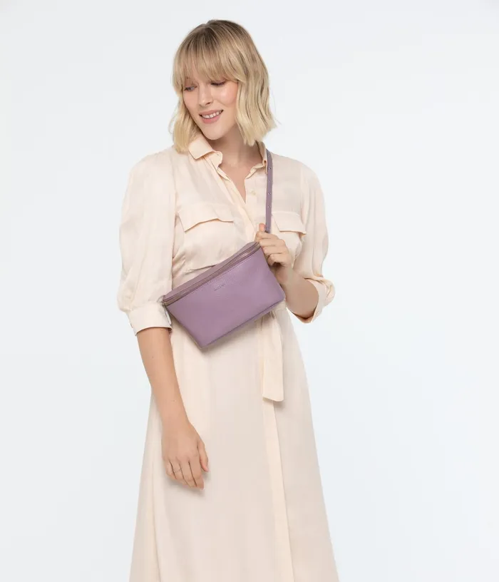 Women Gaia Vegan Belt Bag 8211 Dwell Amethyst Matt and Nat Crossbody