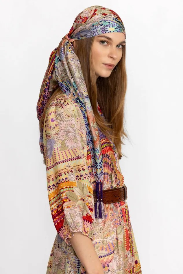 Women GARDEN MOSAIC SCARF Gardenmosaic Johnny Was Scarves Women GARDEN MOSAIC SCARF Gardenmosaic Johnny Was Scarves