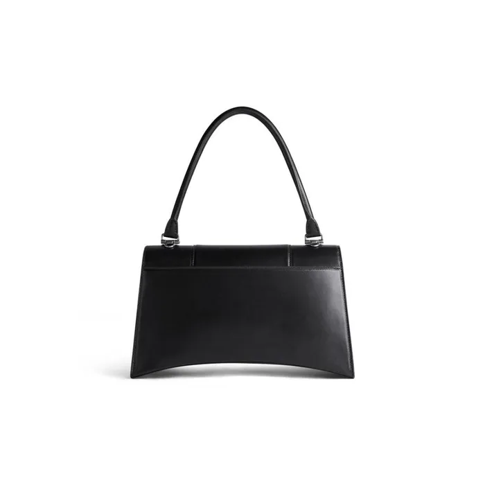 Women Handbags Balenciaga Hourglass Hinge Medium Handbag In Black