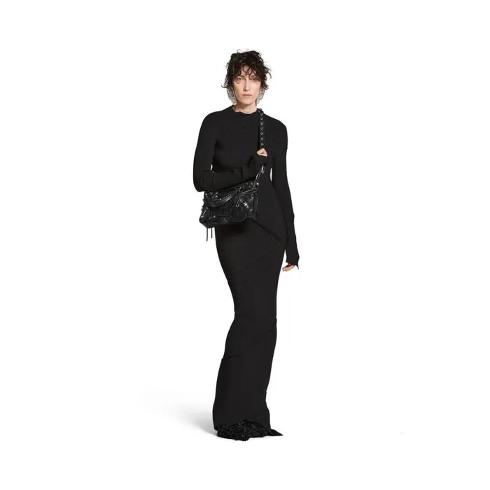 Women Handbags Balenciaga Neo Cagole Medium Tote Bag In Black