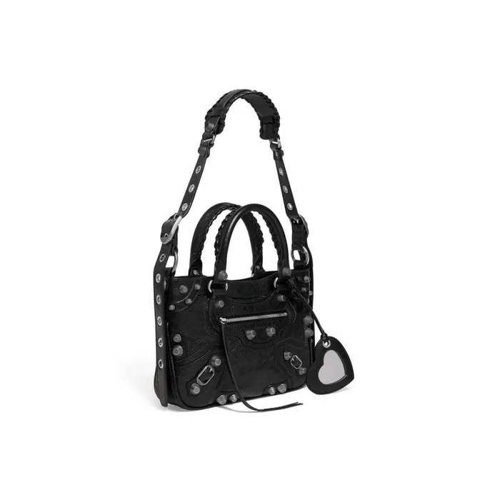 Women Handbags Balenciaga Neo Cagole Medium Tote Bag In Black