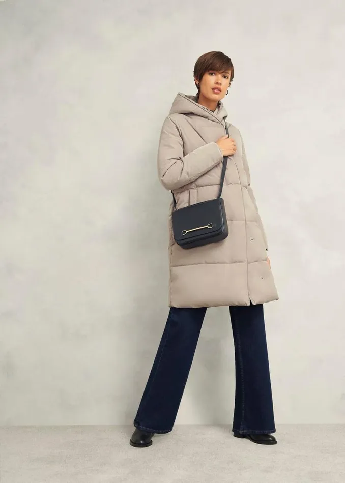 Women HOBBS Coats and Jackets Darla Puffer Buff Grey