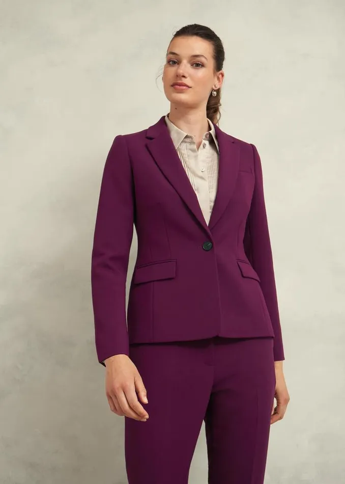 Women HOBBS Coats and Jackets Sami Jacket Warm Plum