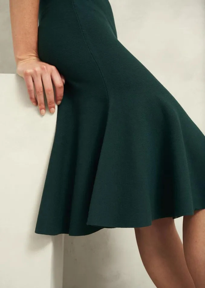 Women HOBBS Dresses and Jumpsuits Abbie Knitted Dress Samphire Green