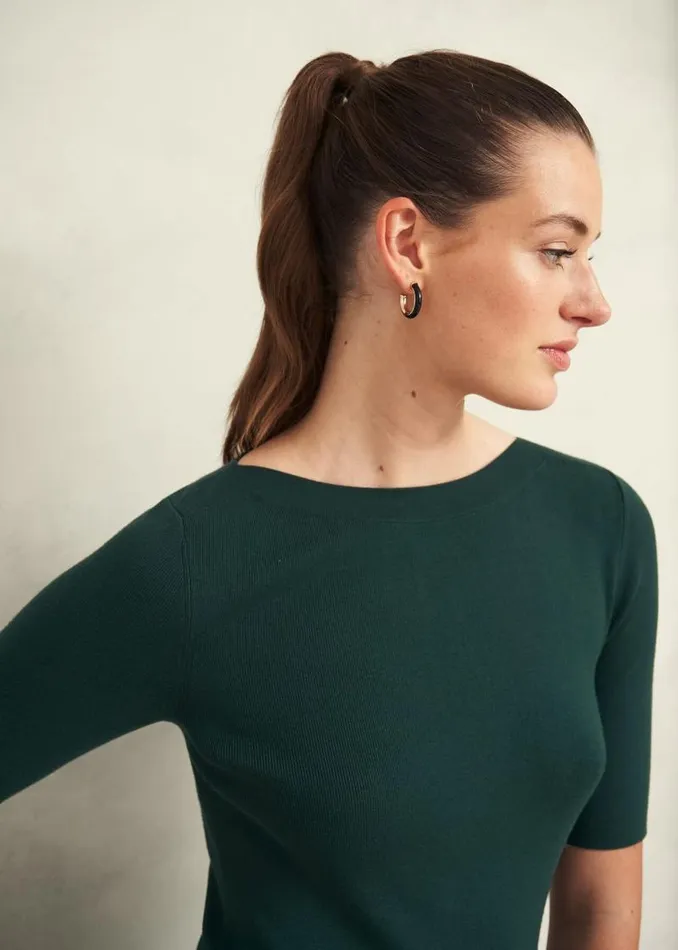 Women HOBBS Dresses and Jumpsuits Abbie Knitted Dress Samphire Green