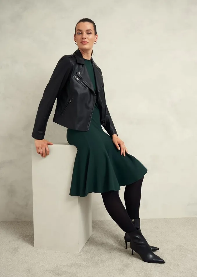 Women HOBBS Dresses and Jumpsuits Abbie Knitted Dress Samphire Green