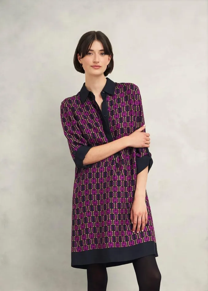 Women HOBBS Dresses and Jumpsuits Aubrey Dress Purple Multi