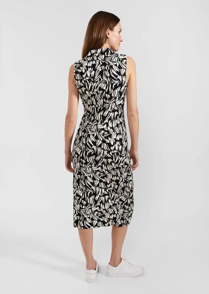 Women HOBBS Dresses and Jumpsuits Clarissa Jersey Dress Black Cream