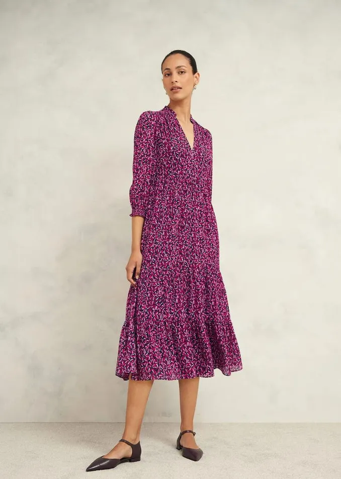 Women HOBBS Dresses and Jumpsuits Freda Dress Navy Multi