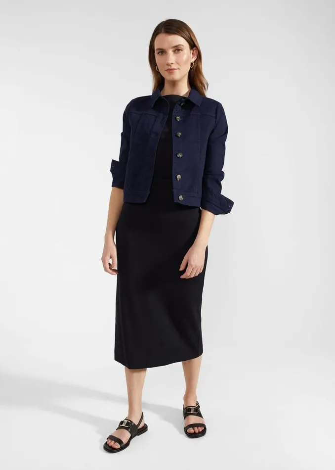 Women HOBBS Dresses and Jumpsuits Iliana Jersey Dress Navy
