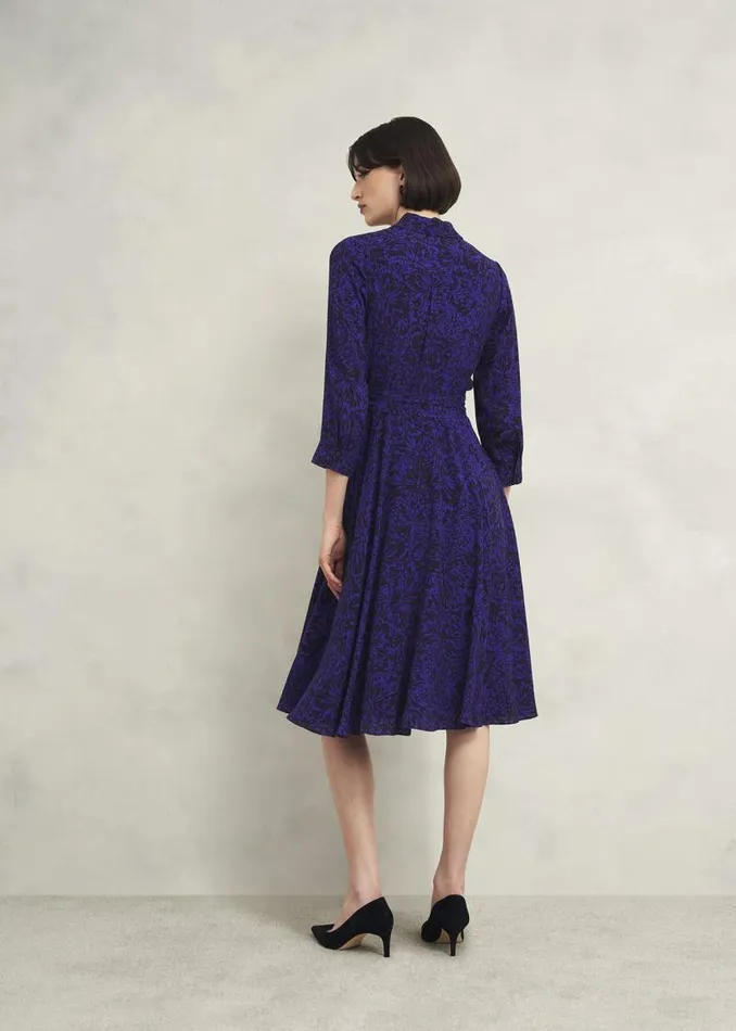 Women HOBBS Dresses and Jumpsuits Petite Lainey Dress Navy Blue