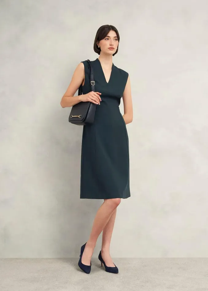 Women HOBBS Dresses and Jumpsuits Petite Marina Dress Evergreen