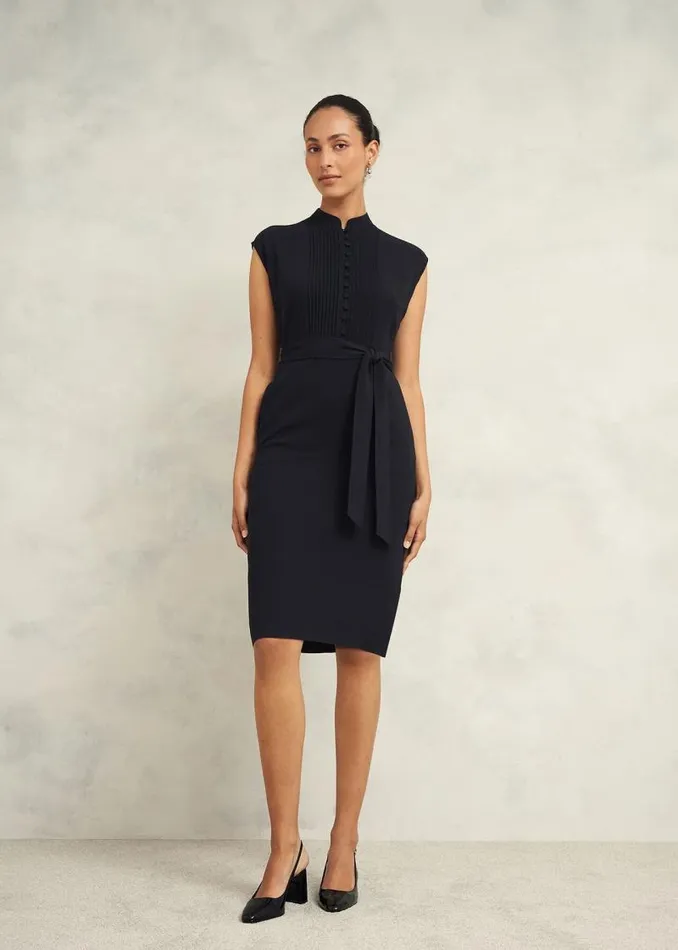 Women HOBBS Dresses and Jumpsuits Pia Pintuck Dress Black