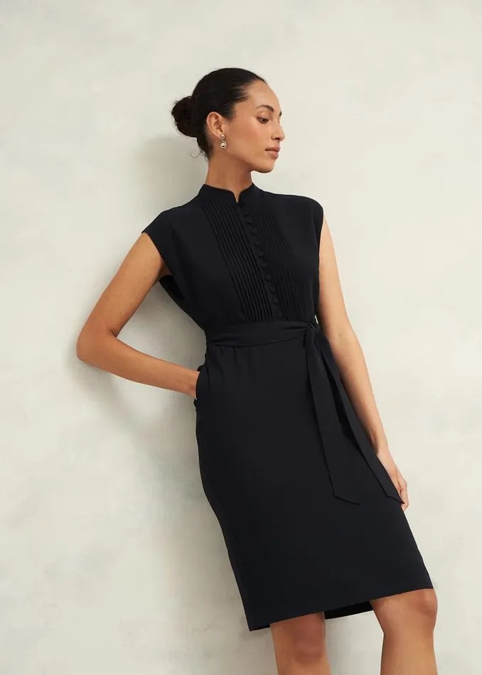 Women HOBBS Dresses and Jumpsuits Pia Pintuck Dress Black