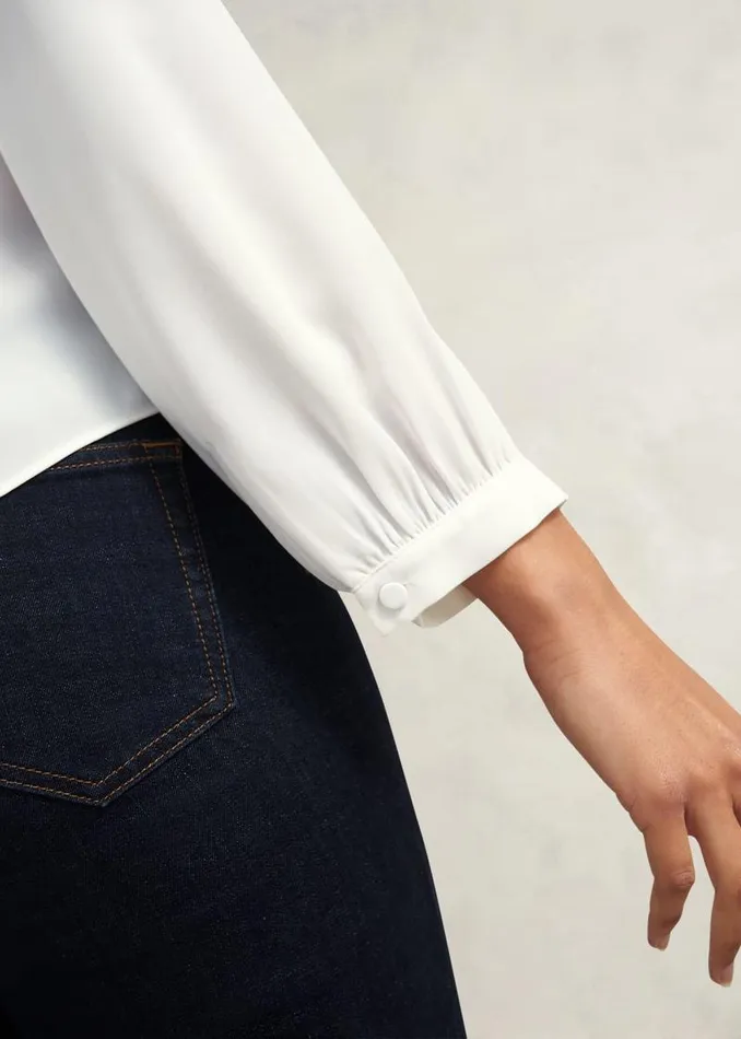 Women HOBBS Tops Peony Blouse Ivory