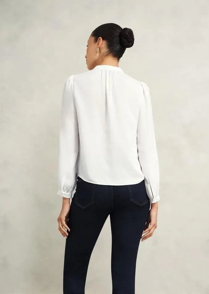 Women HOBBS Tops Peony Blouse Ivory