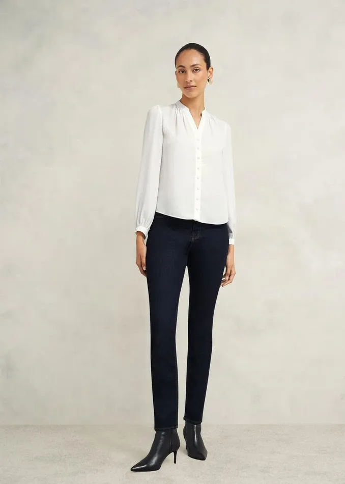Women HOBBS Tops Peony Blouse Ivory