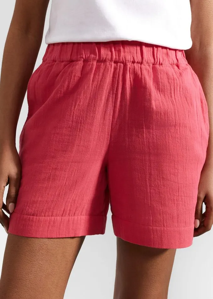Women HOBBS Trousers Allie Shorts Wild Berry Pink
