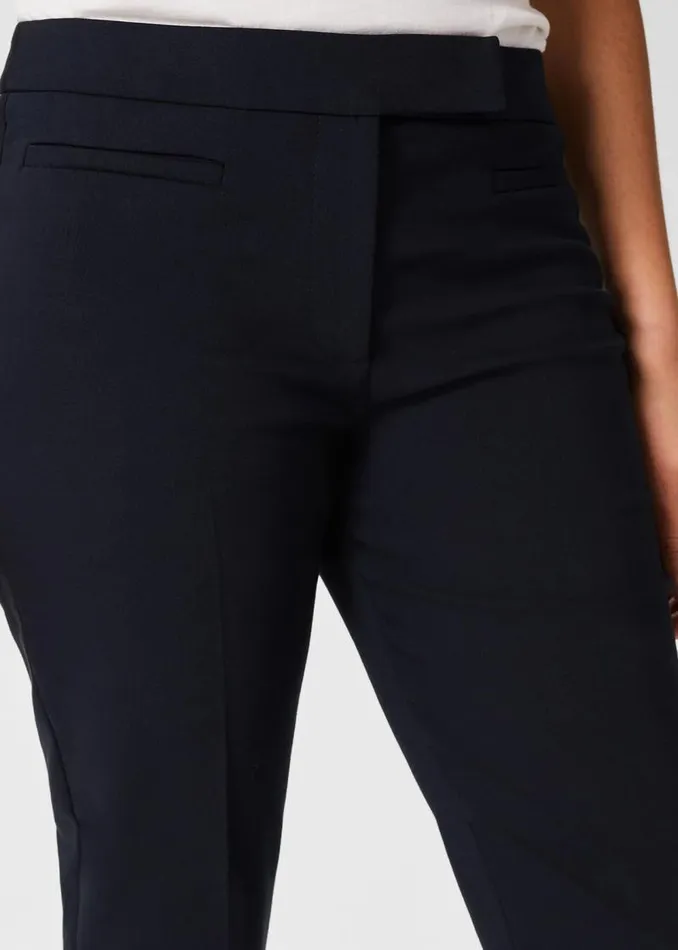 Women HOBBS Trousers Annie Slim Trousers With Stretch Navy